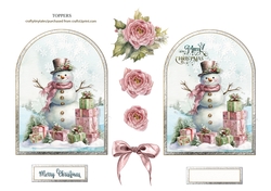 The Merry Snowman Shaped Topper-5