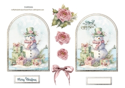 The Merry Snowman Shaped Topper-6