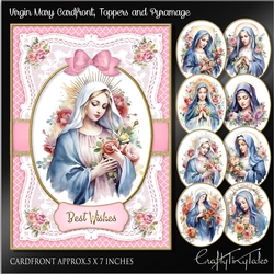 Virgin Mary Cardfront Toppers Pyramage -1