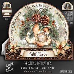Christmas Decorations Dome Tent Card-4