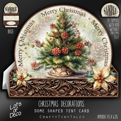 Christmas Decorations Dome Tent Card-5