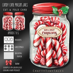 Candy Cane Mason Jars Kit-3