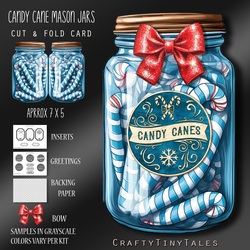Candy Cane Mason Jars Kit-5