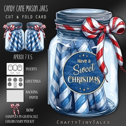 Candy Cane Mason Jars Kit-6