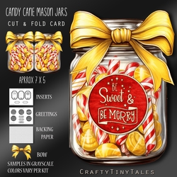 Candy Cane Mason Jars Kit-7