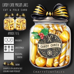Candy Cane Mason Jars Kit-8