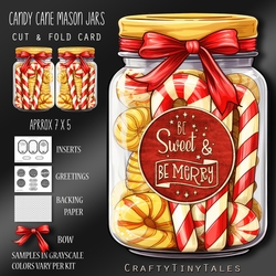 Candy Cane Mason Jars Kit-9