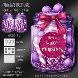Candy Cane Mason Jars Kit-12