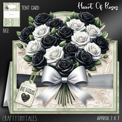 Heart Of Roses Tent Card Kit-3