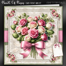 Heart Of Roses Card Front Kit-6