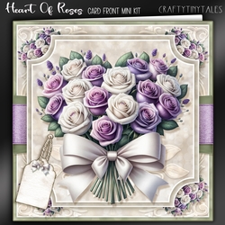 Heart Of Roses Card Front Kit-7