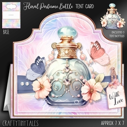 Floral Perfume Bottle Tent Card-3
