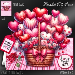 Basket Of Love Tent Card Kit