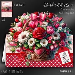 Basket Of Love Tent Card Kit-2