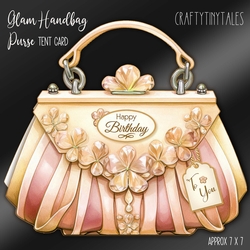 Glam Handbag * Purse Tent Card-4