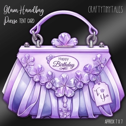 Glam Handbag * Purse Tent Card-5