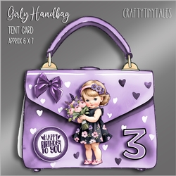 Girly Handbag Tent Card Kit-2