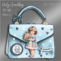 Girly Handbag Tent Card Kit-3