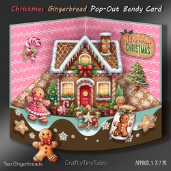 Christmas Gingerbread Pop-Out Bendy Card