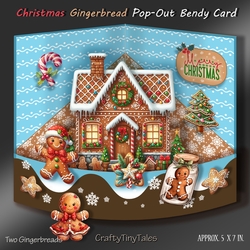 Christmas Gingerbread Pop-Out Bendy Card-2
