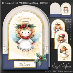 Cute Angels Cut and Fold Cards and Toppers-1
