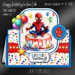 Happy Birthday to You Cake Tent Card-2