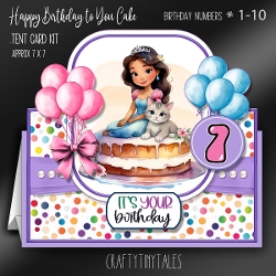 Happy Birthday to You Cake Tent Card-4