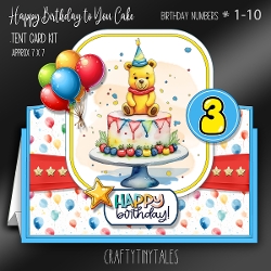 Happy Birthday to You Cake Tent Card-5