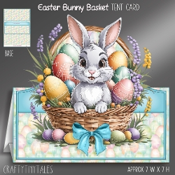 Easter Bunny Basket Tent Card-2