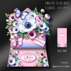 Envelope Filled with Flowers Easel Kit-2