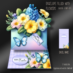 Envelope Filled with Flowers Easel Kit-3