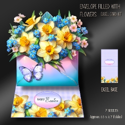Envelope Filled with Flowers Easel Kit-5