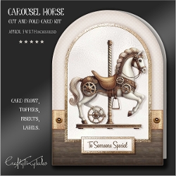 Carousel Cut and Fold Card Kit-2