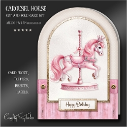 Carousel Cut and Fold Card Kit-7