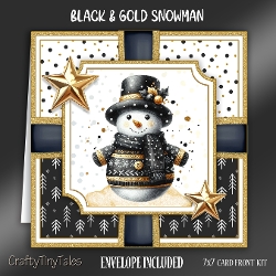 Black & Gold Snowman-1