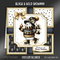 Black & Gold Snowman-4