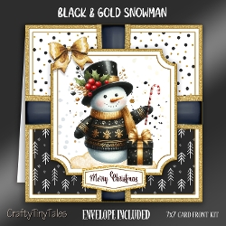 Black & Gold Snowman-7