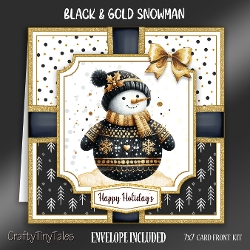Black & Gold Snowman-8