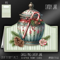 Christmas Candy Jar Tent Card-5