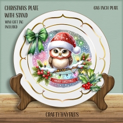 Christmas Plate With Stand Kit-6