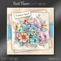 Pastel Flowers Cardfront Kit-1