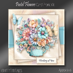 Pastel Flowers Cardfront Kit-3