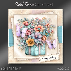 Pastel Flowers Cardfront Kit-4