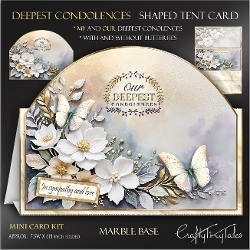 Deepest Condolences Tent Card Kit