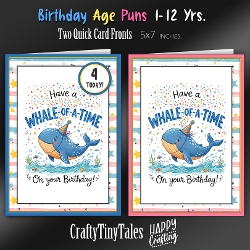 Birthday Age Puns Card Fronts Kit-3