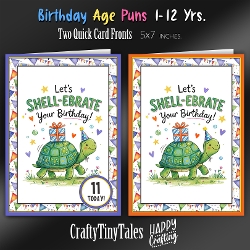 Birthday Age Puns Card Fronts Kit-5