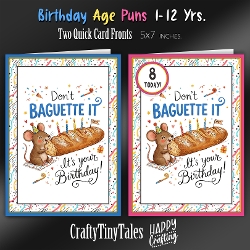 Birthday Age Puns Card Fronts Kit-11