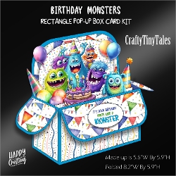 Birthday Monsters Rectangle Box Card-1