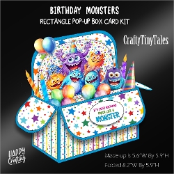 Birthday Monsters Rectangle Box Card-3