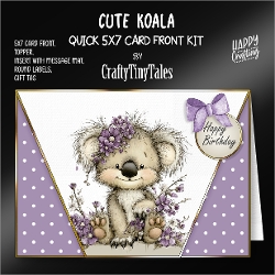 Cute Koala 5x7 Card Front K1